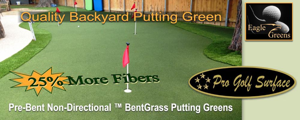Outdoor putting greens